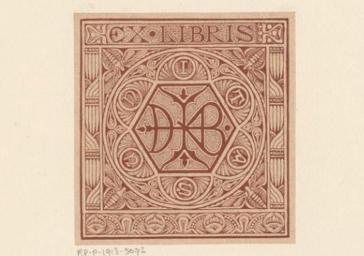 Ex libris of Jo Derkinderen-Besier