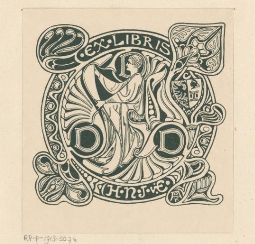 Ex libris of H.N.J. van Eelde