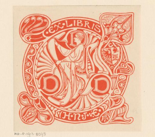 Ex libris of H.N.J. van Eelde