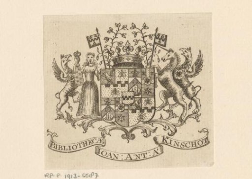 Ex libris of Johan Anthonie van Kinschot