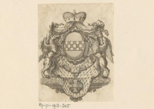 Ex libris of an unknown owner, possibly De la Marek