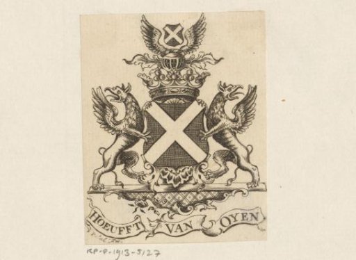Ex libris of Hoeufft van Oyen