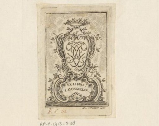 Ex libris of I. Gossellin