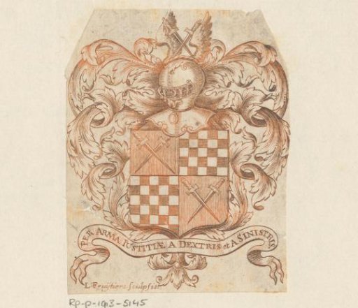 Ex libris of an unknown person, possibly Van Paffenrode
