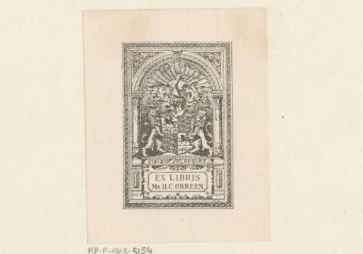 Ex libris of H.C. Obreen