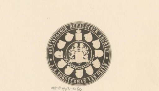 Ex libris of A.A. Vorsterman van Oijen