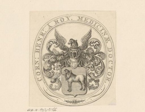 Ex libris of Cornelius Henricus à Roy