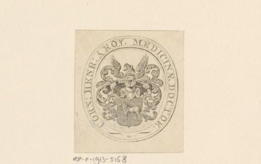 Ex libris of Cornelius Henricus à Roy