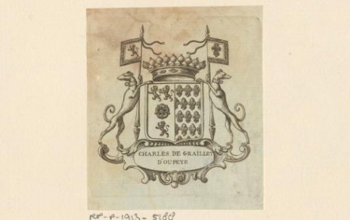 Ex libris of François-Charles de Graillet
