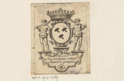 Ex libris of Lancelot Ignace Joseph baron de Gottignies