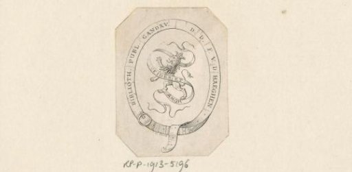 Ex libris of Ferdinand Vanderhaeghen
