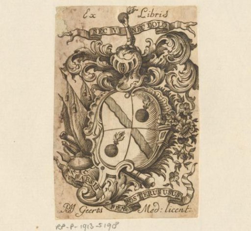 Ex libris of P.J.J. Geerts