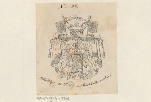 Ex libris of Paul, Count du Chastel de la Howarderie