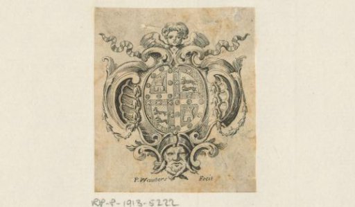 Ex libris, possibly of Eugène de Castro