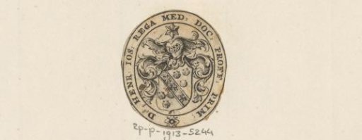 Ex libris of D. Henr. Ios. Rega, M.D., Professor Primarius