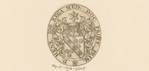 Ex libris of D. Henr. Ios. Rega, M.D., Professor Primarius