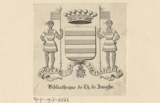 Ex libris of the Library of Th. de Jonghe