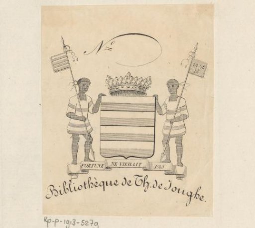 Ex libris of the Library of Th. de Jonghe