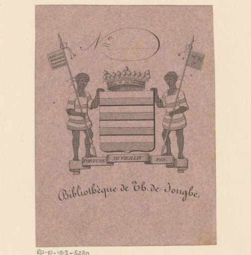 Ex libris of the Library of Th. de Jonghe