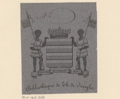 Ex libris of the Library of Th. de Jonghe