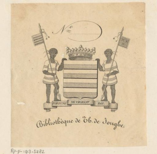 Ex libris of the Library of Th. de Jonghe