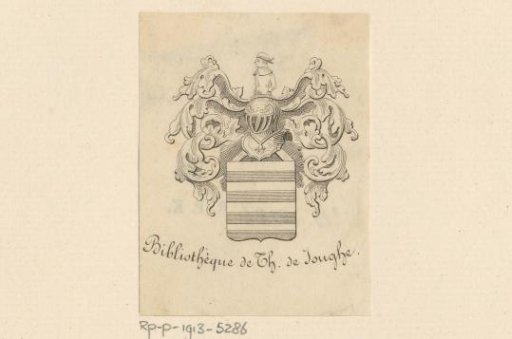 Ex libris of the Library of Th. de Jonghe
