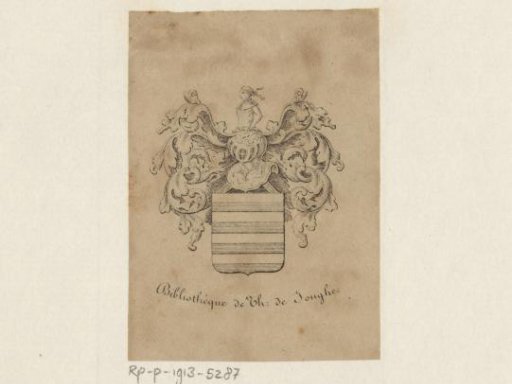 Ex libris of the Library of Th. de Jonghe