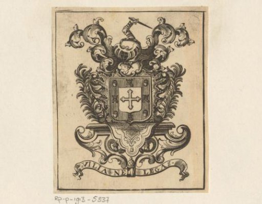 Ex libris of an unknown person, possibly De Villegas