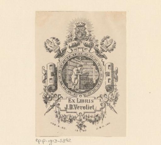 Ex libris of J.B. Vervliet