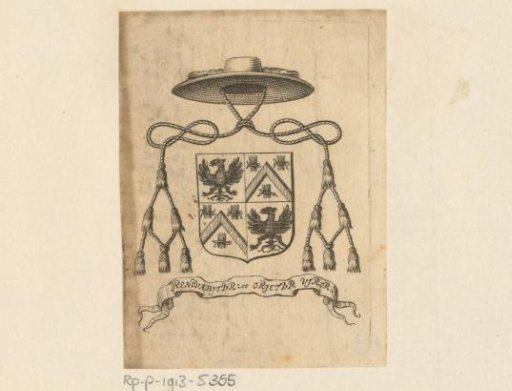 Ex libris of an unknown owner, possibly Ullens