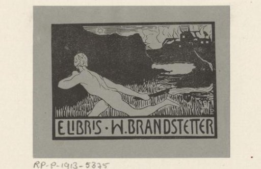 Ex libris of W. Brandstetter