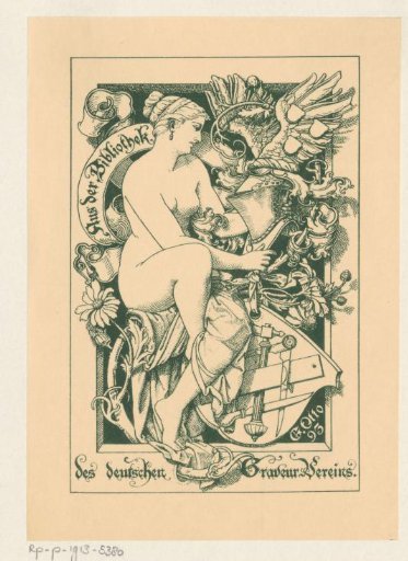 Ex libris of the Library of the German Engravers' Association