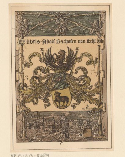 Ex libris of Adolf Bachofen von Echt