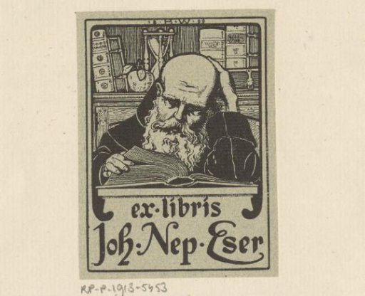 Ex libris of Johann Nepomuk Eser