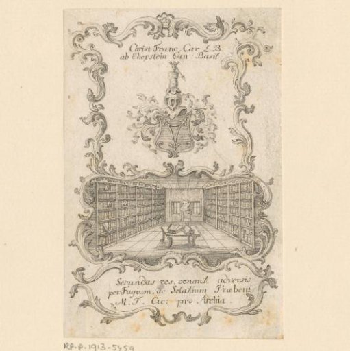 Ex libris of Christian Franz Karl von Eberstein
