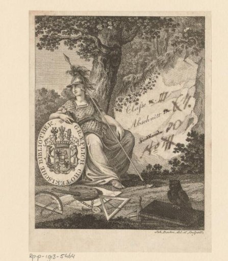 Ex libris of the Count Chotek Library
