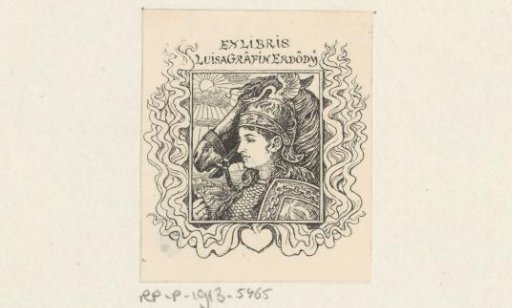 Ex libris of Countess Luisa Erdödy