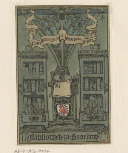 Ex libris of Friedrich Franz graaf Hahn-Basedow