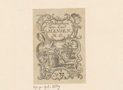 Ex libris of Geo. Lud. Hansen