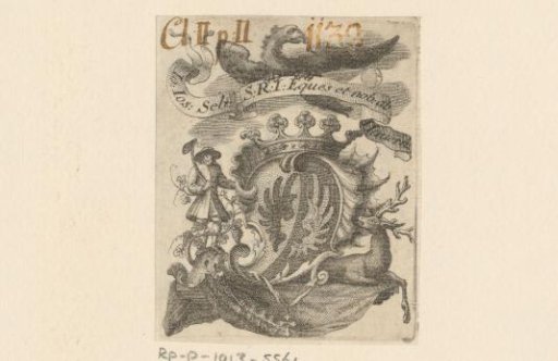 Ex libris of Io: Ios: Seb: S:R:I: Eques et nob: ab Hauern