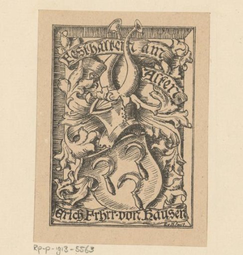 Ex libris of Erich Frhrr von Hausen