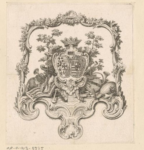 Ex libris of Marie-Gabrielle Fuligny Damas