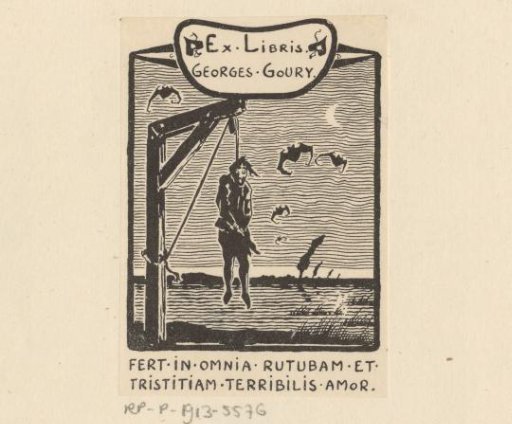 Ex libris of Georges Goury