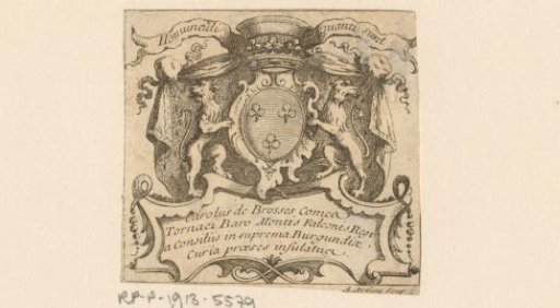 Ex libris of Charles de Brosses