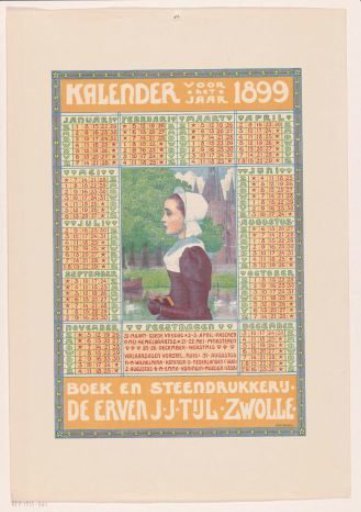 Calendar for the Year 1899