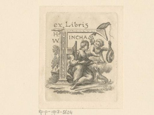 Ex libris of H.W. Fincham
