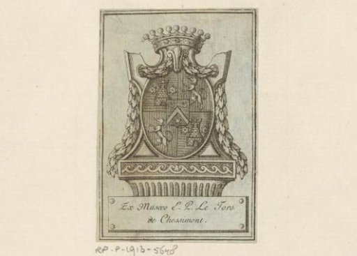 Ex libris of E.P. le Tors de Chessimont