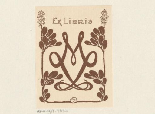 Ex libris of M.L.