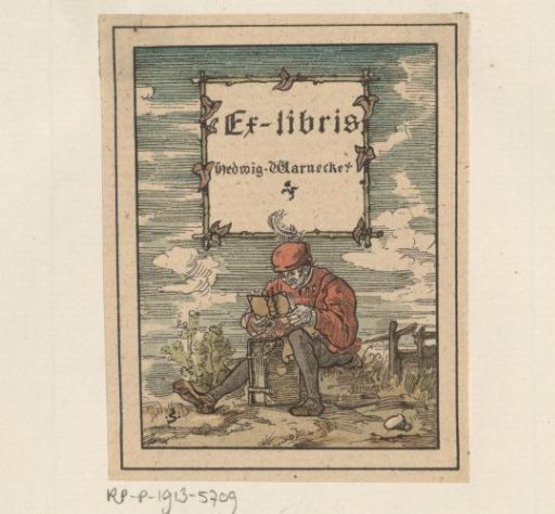 Ex libris of Hedwig Warnecke