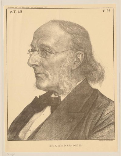 Portrait of Antonie Hendrik Gerrit Paul van den Es at the age of 65